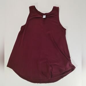 Gap Womens Luxe Tank Top XS Maroon Tunic Cut‎ Summer Essential Beachy Vacation